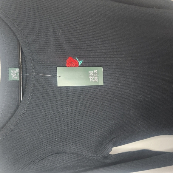 Wild Fable Red and Black Crew Neck Dress - Picture 3 of 8